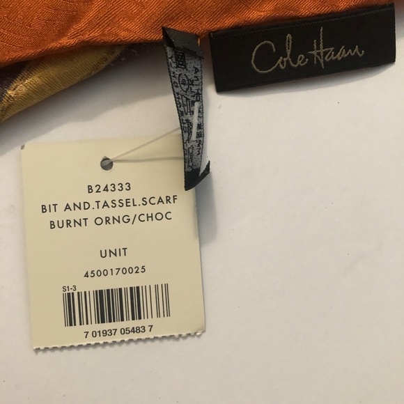 SOLD! Cole Haan Silk Scarf - Picture 2 of 2